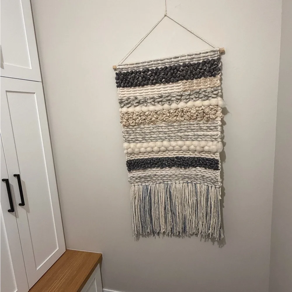 Handwoven Wall Hanging/Tapestry with Fringe
